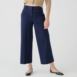 NWOT - J.Crew Sydney Wide-Leg Pant in Bi-stretch Cotton Blend